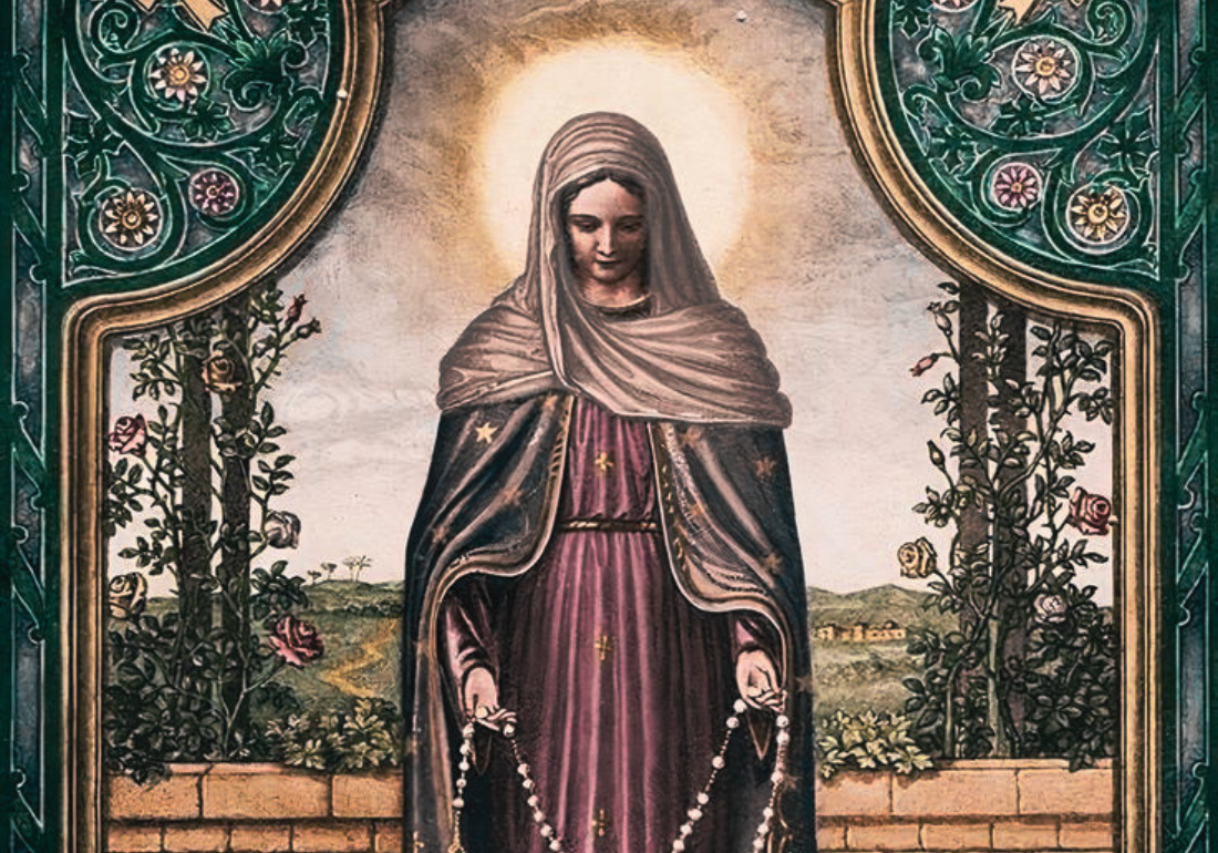 Imagem horizontal representando Nossa Senhora das Lágrimas