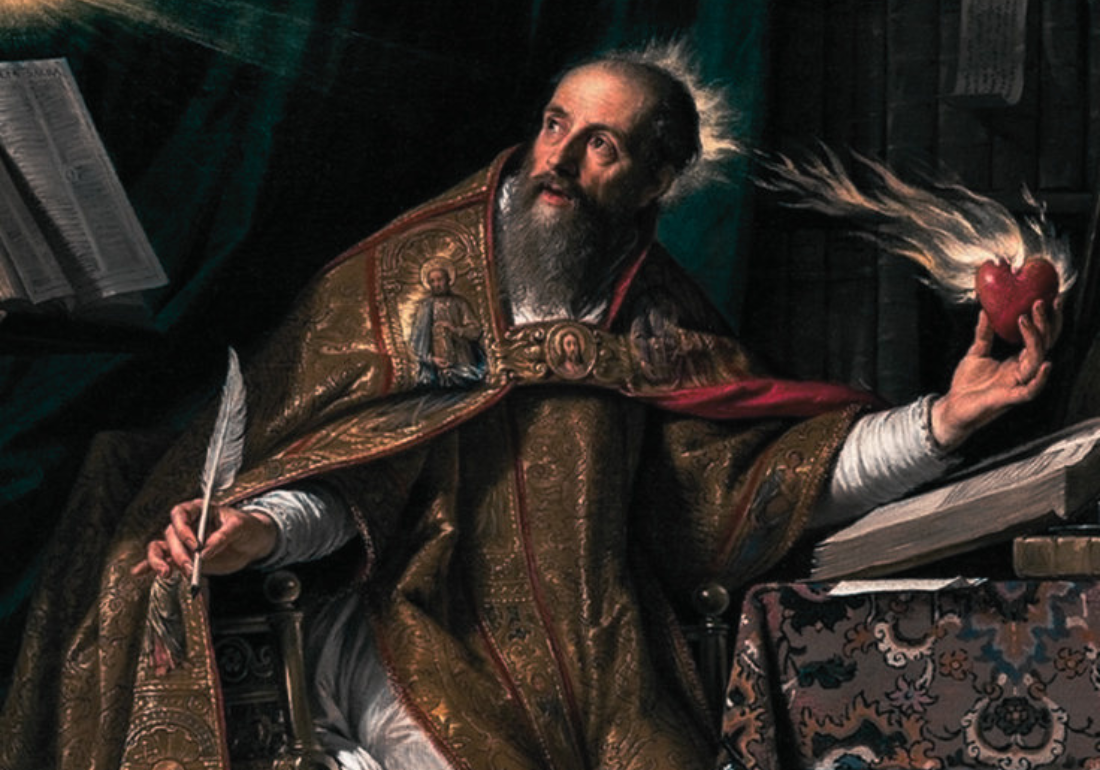 Imagem horizontal representando Santo Agostinho de Hipona