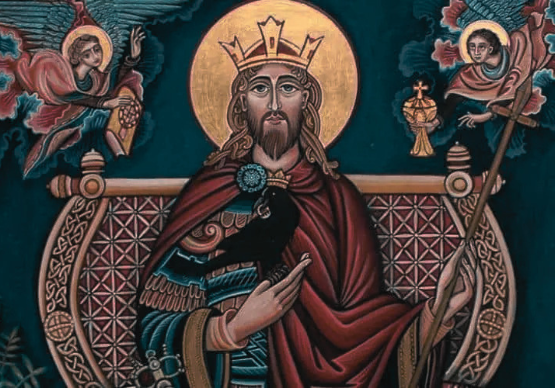 Imagem horizontal representando Santo Osvaldo de Nortúmbria